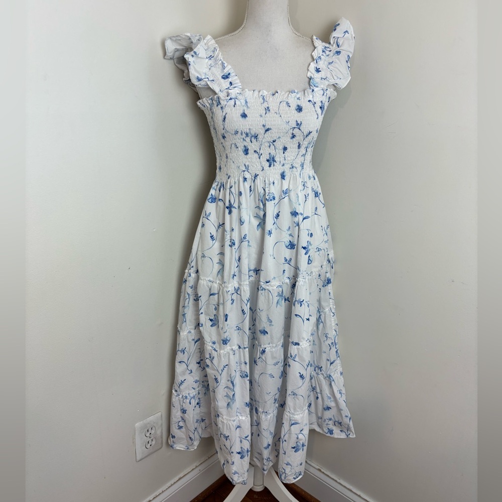 Hill House Ellie Nap Dress in Blue Botanical by Hill House Home Size Large - Picture 11 of 14
